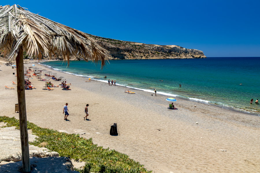Пляж Коммос, южный Крит