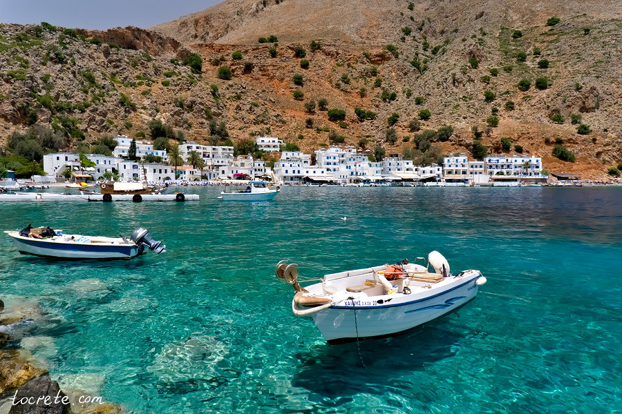 Ливийское море на юге острова Крит Ливийское море в Лутро (юг острова Крит)